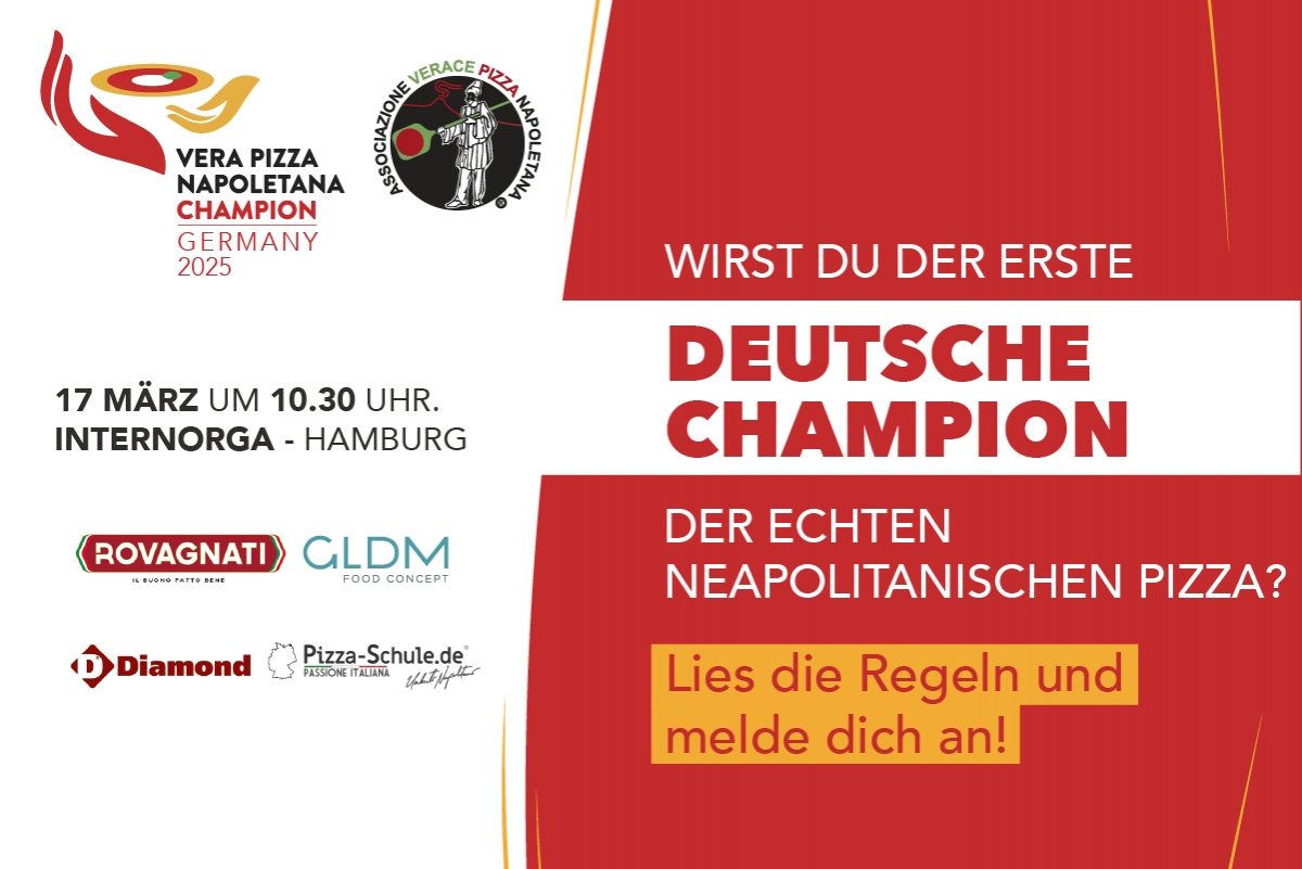 Vera Pizza Napoletana Champion: World Challenge in Germany! AVPN Announces the Internorga Stage
