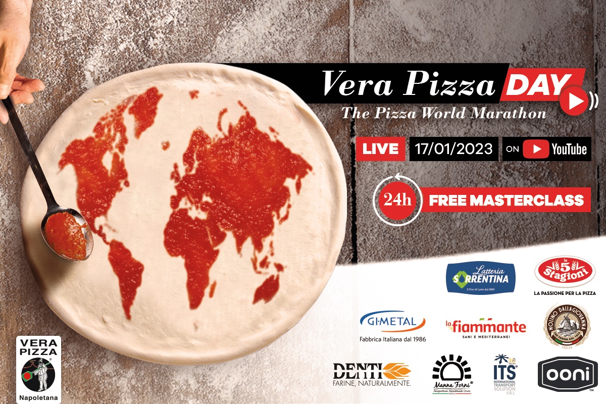 Vera Pizza Day, 24 hours of live streaming with the Pizza protagonist on all continents